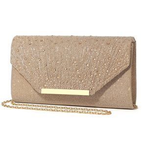 Evening Handbag Glitter Sequins Clutch Purses Shiny Crossbody T_T